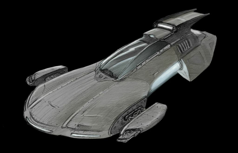 Illustration for article titled Exclusive Dark Matter Concept Art Is Loaded With Glorious Spaceships!
